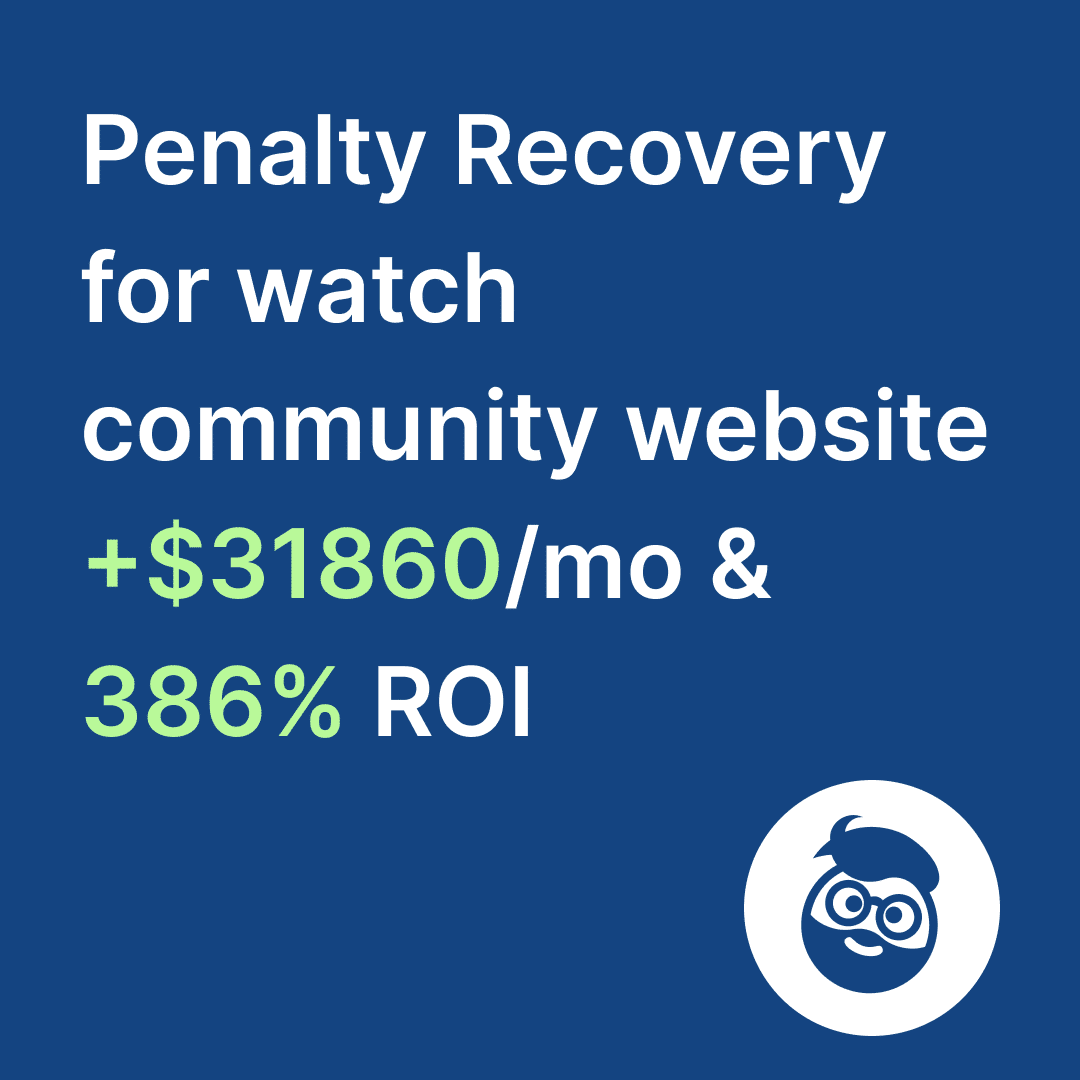 google penalty recovery seo