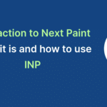 interaction to next paint inp
