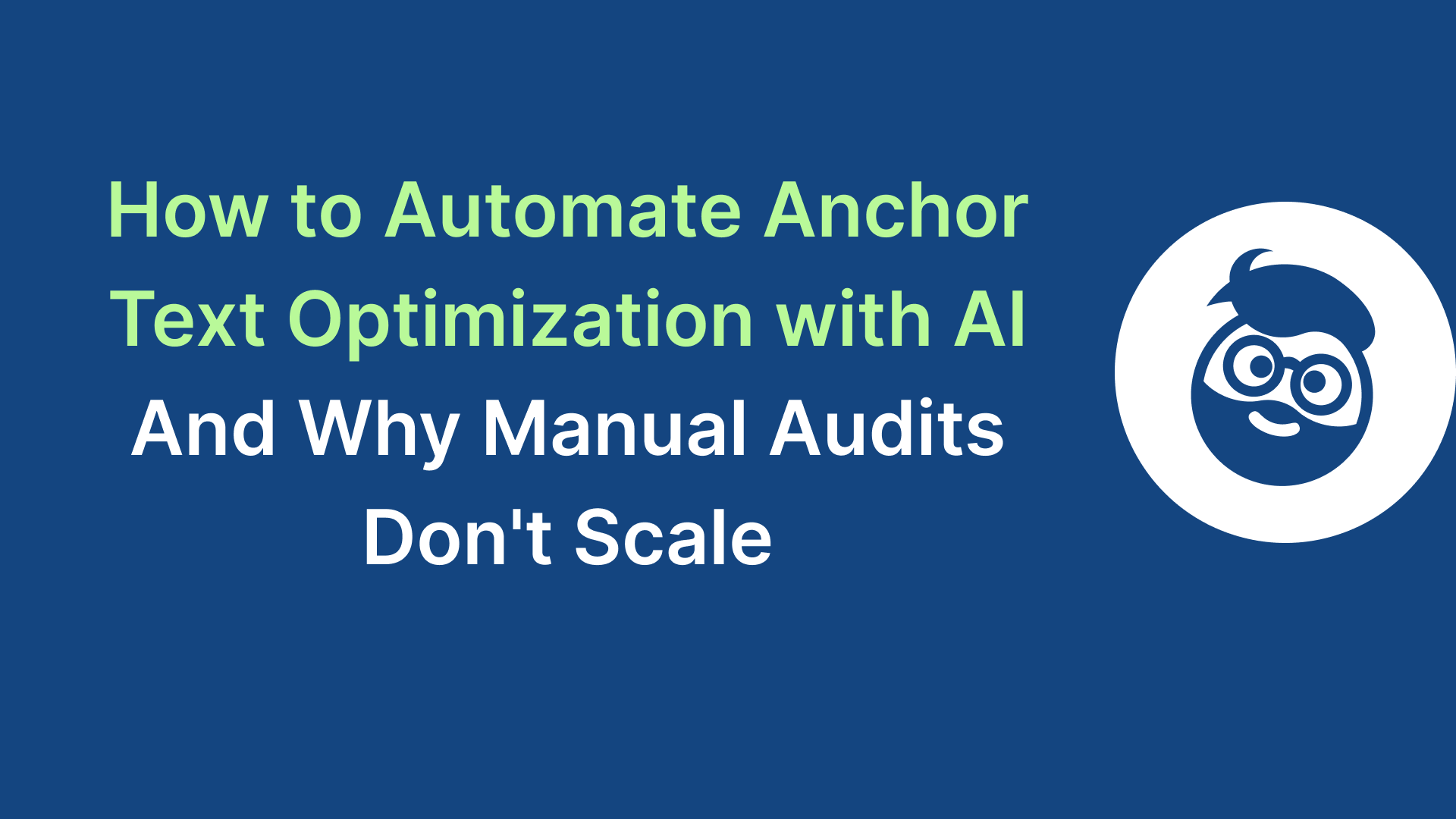 anchor text optimization