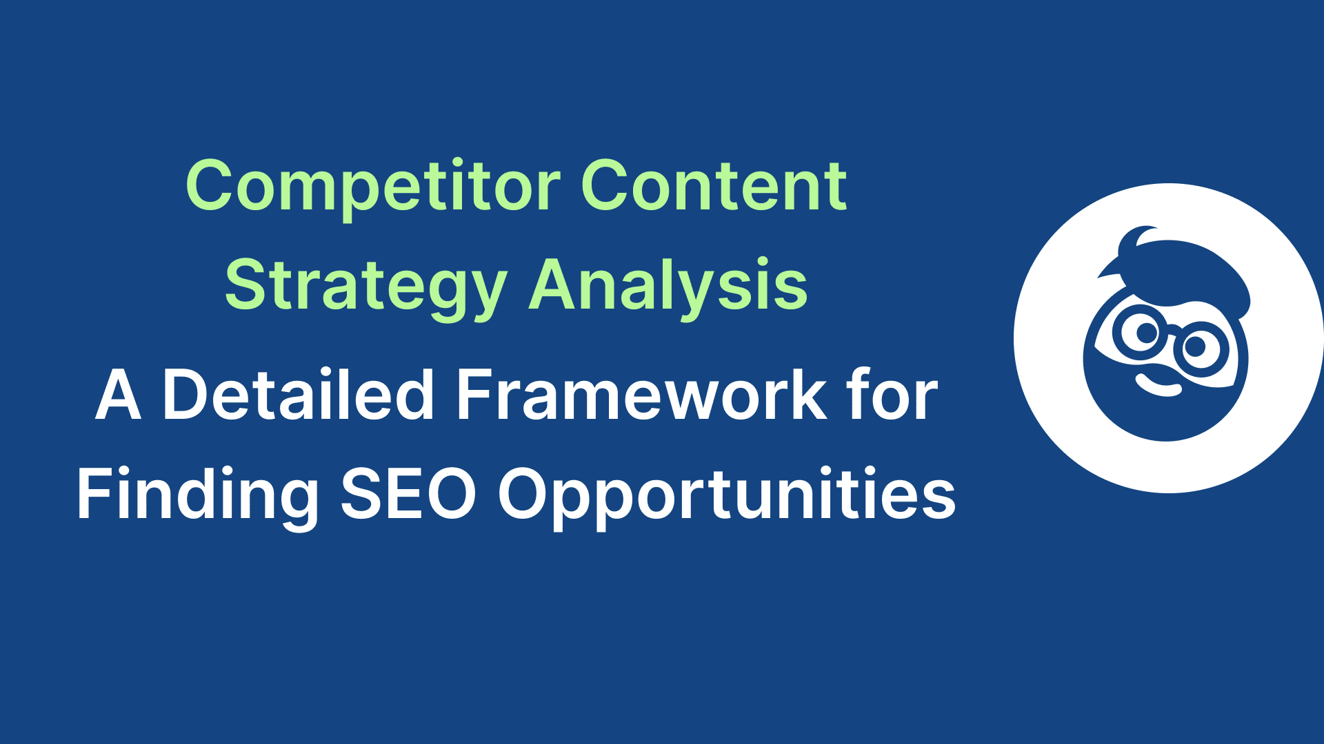 competitor content strategy