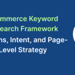ecommerce keyword research framework