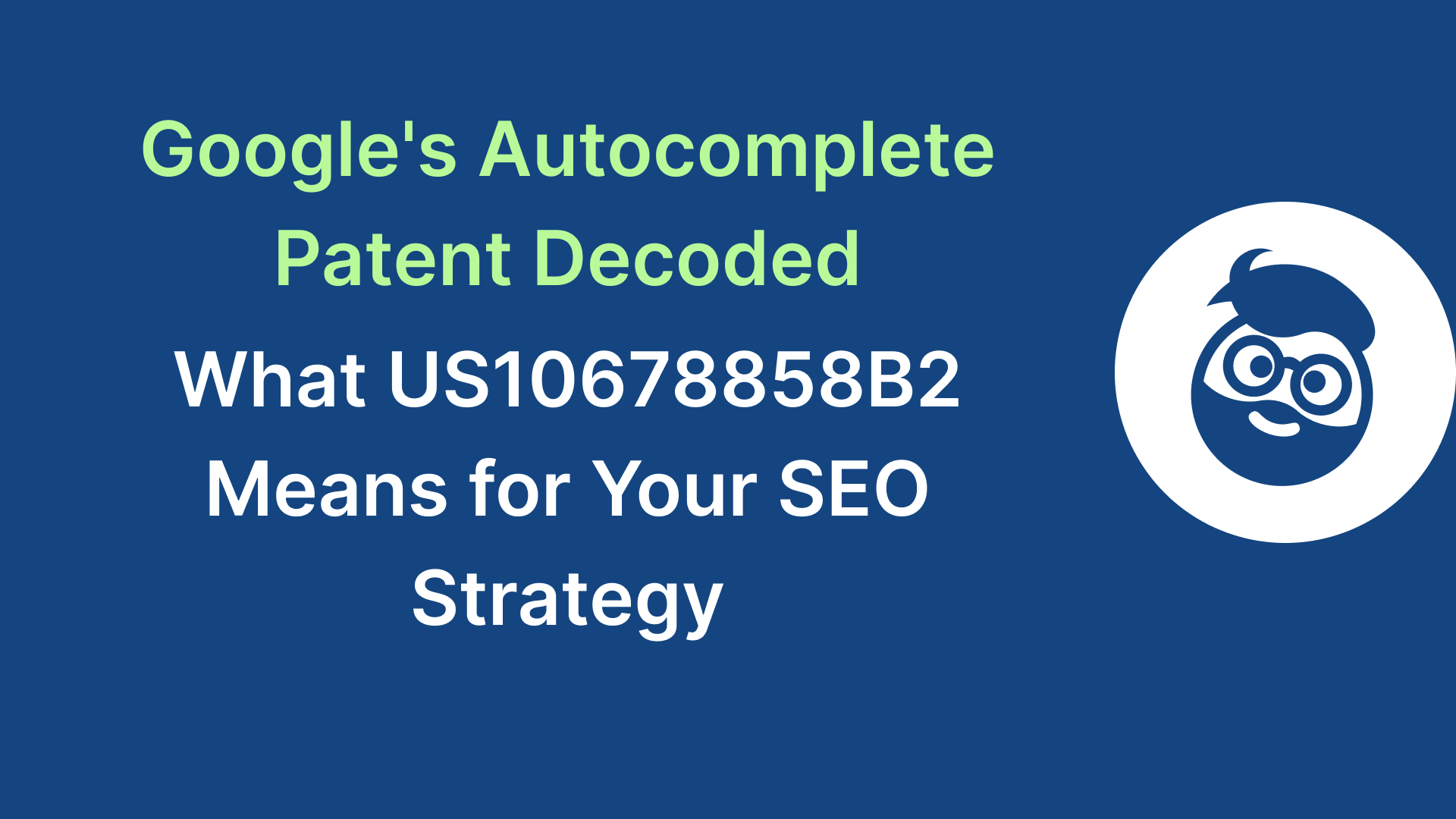google autocomplete seo