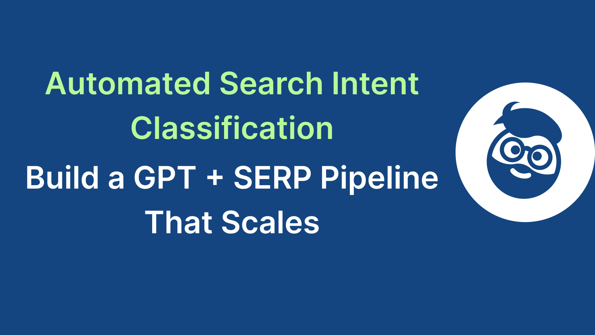 search intent classification ai