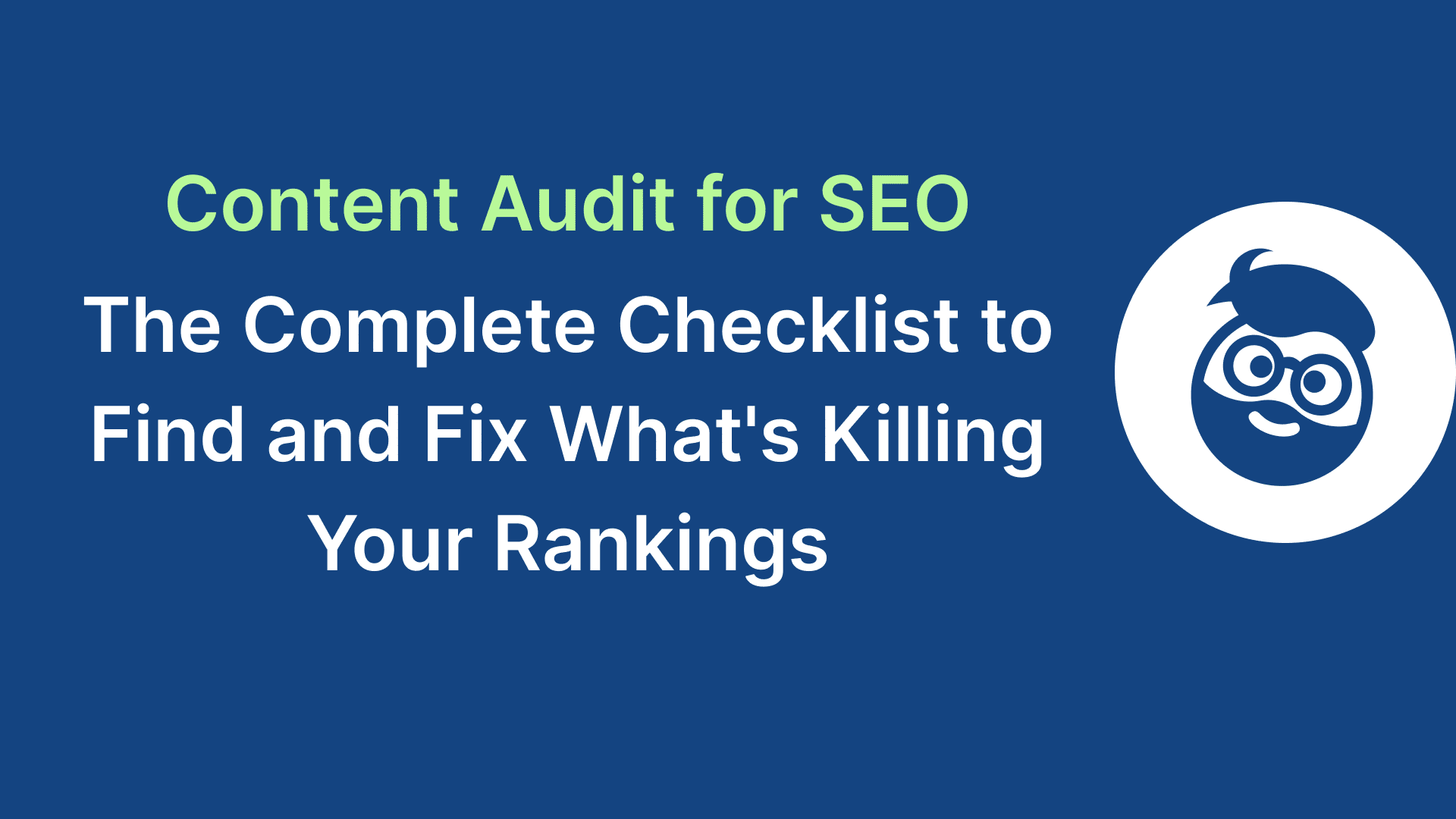 seo content audit