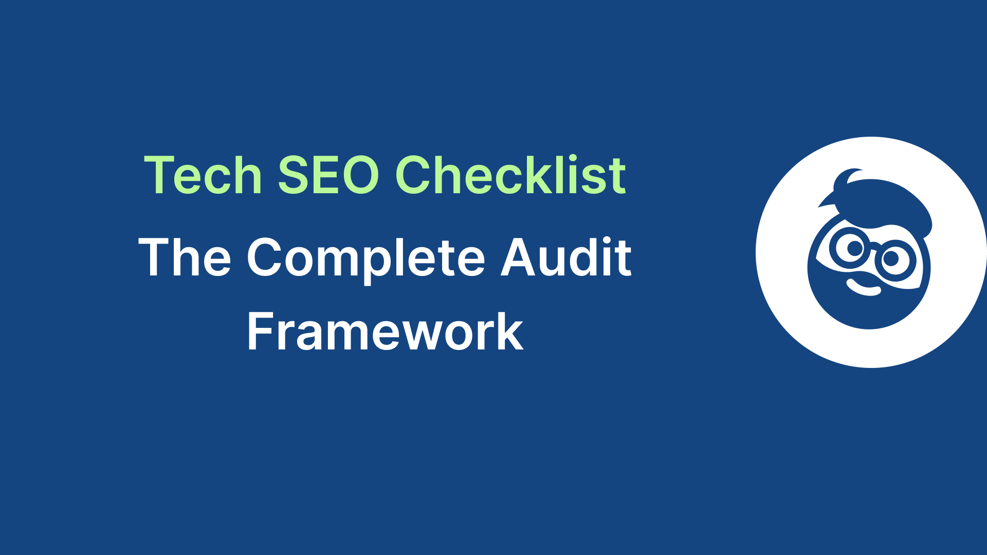 technical seo checklist